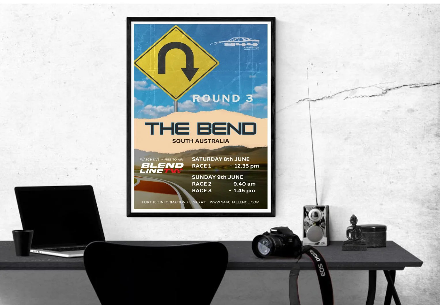 944 Challenge Series Official Event Poster - 2024 ROUND 4 - THE BEND