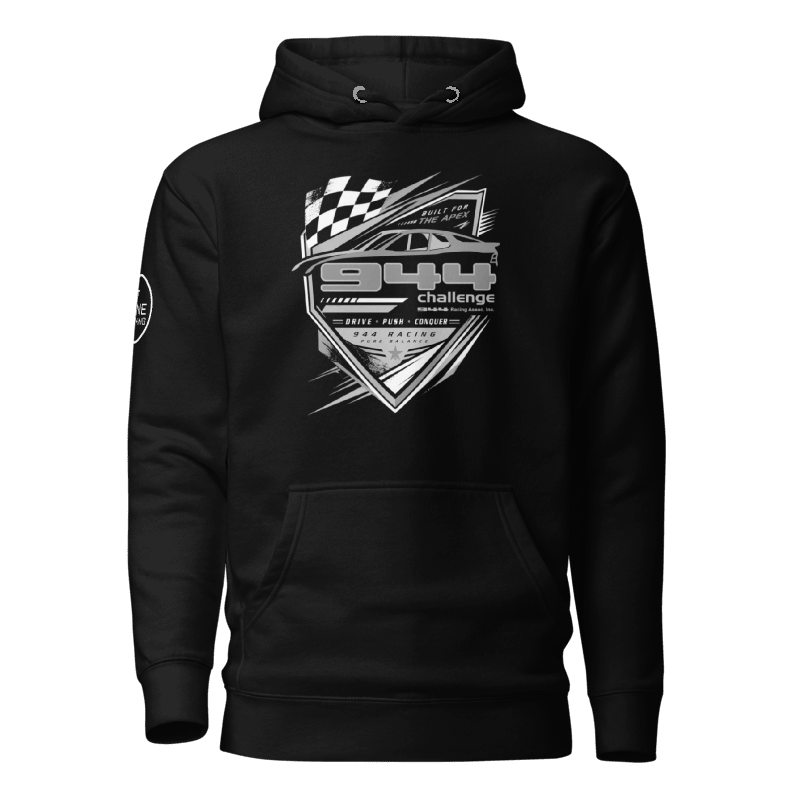 944 Racing Association - Official Fleece Hoodie - 944 racing logo - black