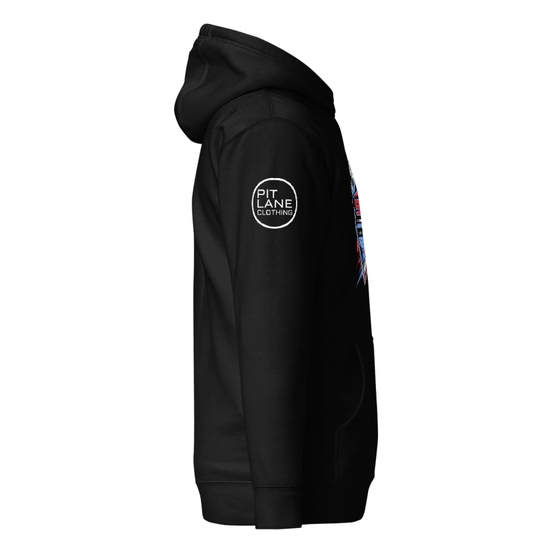 944 Racing Association - Official Fleece Hoodie - 944 red racing colour logo - black