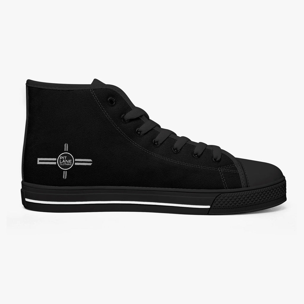 Pit Lane Clothing: 'Street circuit' canvas track shoe - carbon/black
