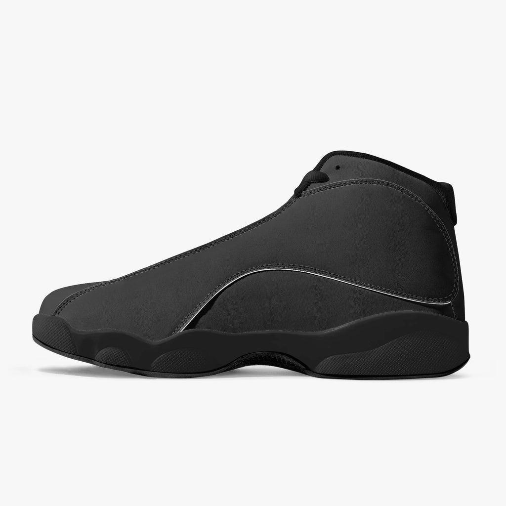 Formula Ford Official 'Shark'  High Top Leather sneakers - Full carbon / black