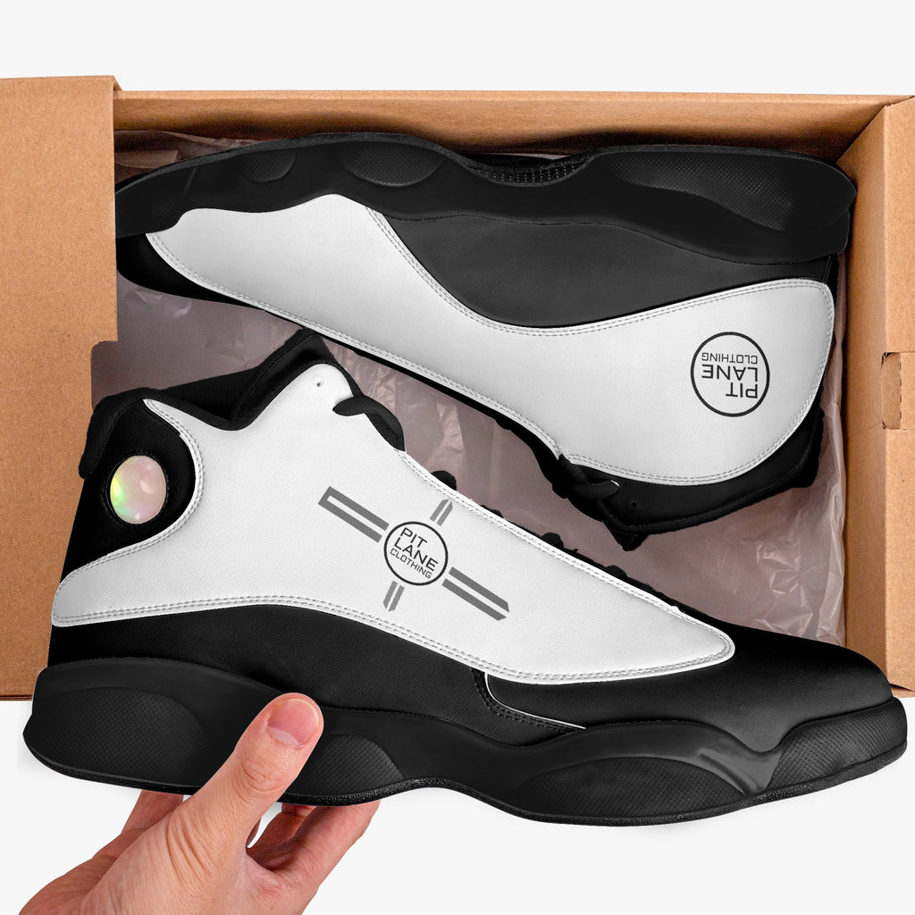 Pit Lane Clothing 'Enforcer' - Mid Top Leather sneakers