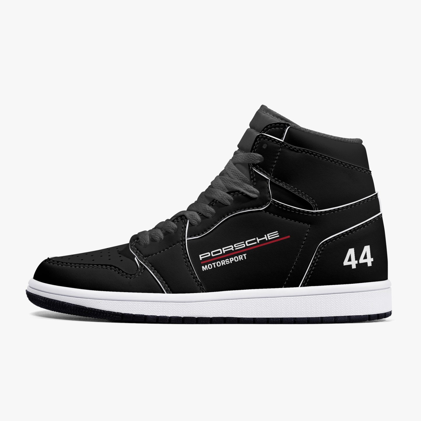 MARK VERDINO High-Top Leather Sneakers - full carbon
