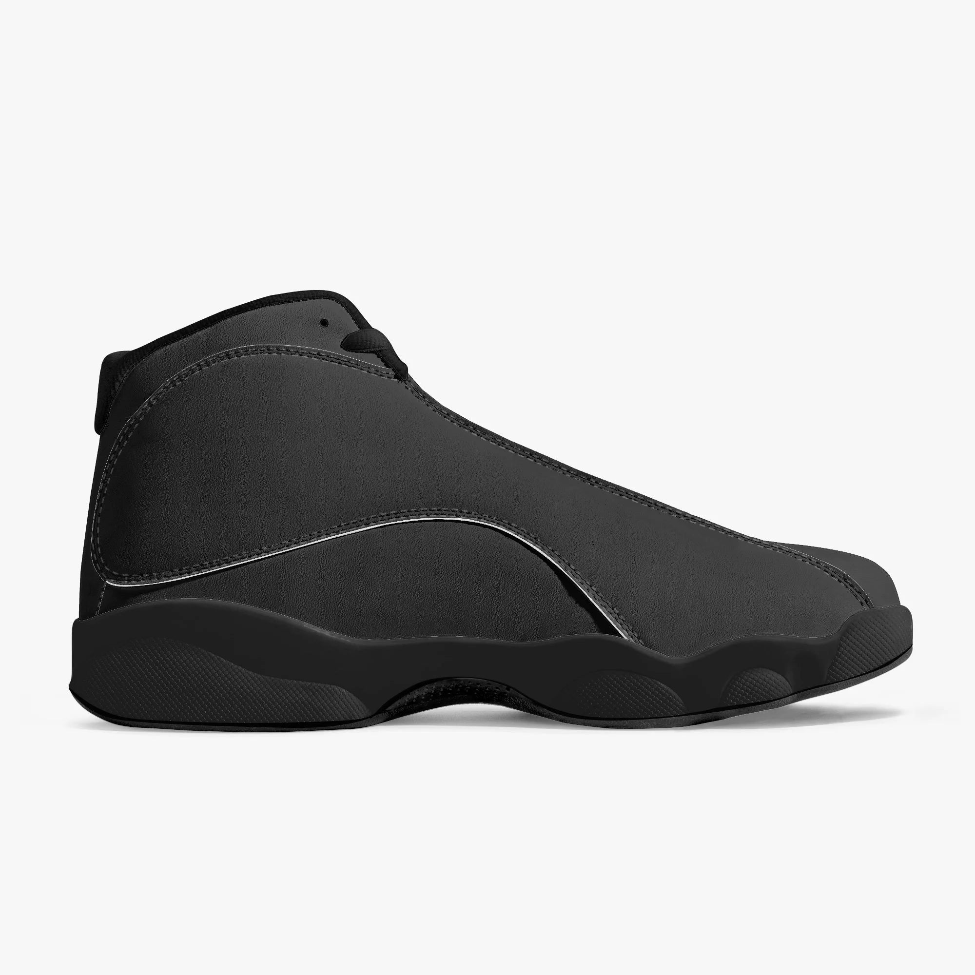 Formula Ford Official 'Shark'  High Top Leather sneakers - Full carbon / black