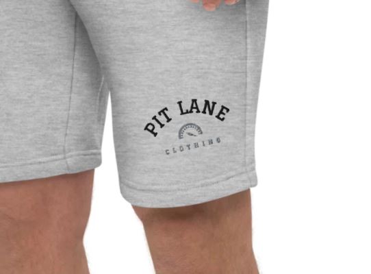 PIT LANE CLOTHING Embroidered Men's fleece shorts