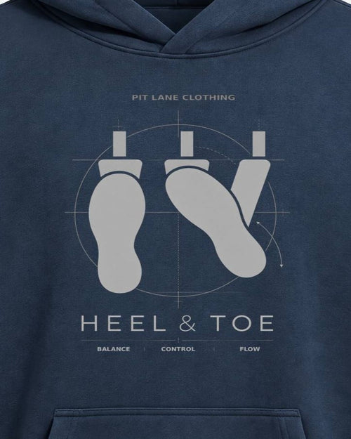 'Heel & Toe' Heavyweight Fleece Hoodie