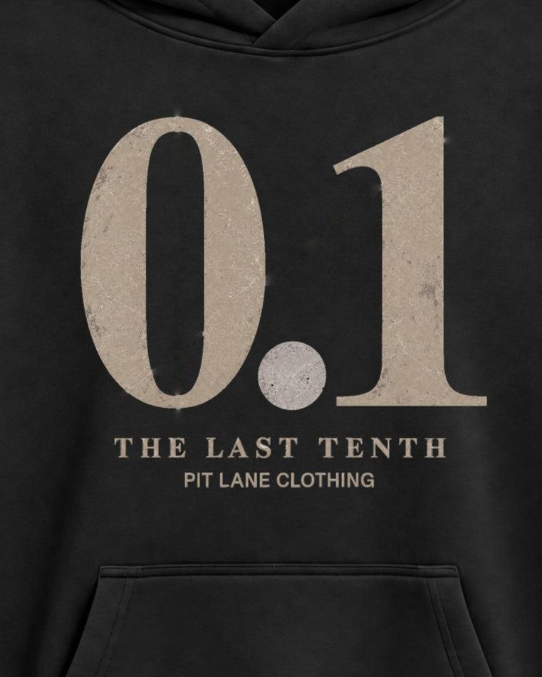 'The Last Tenth' 350 GSM Hoodie - Black