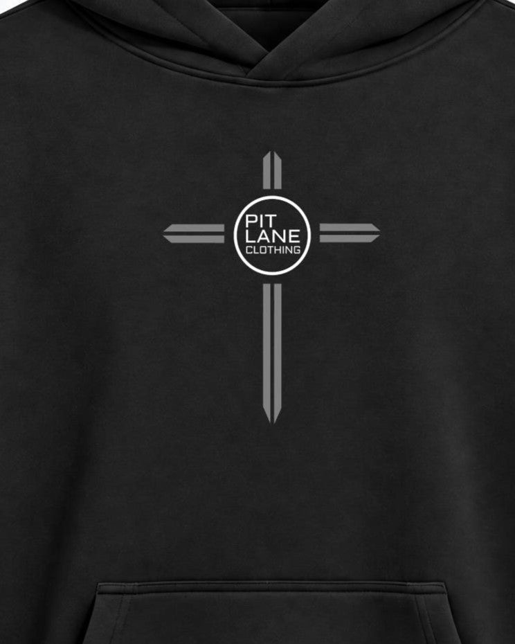 'Sword' 350 GSM Hoodie - Black