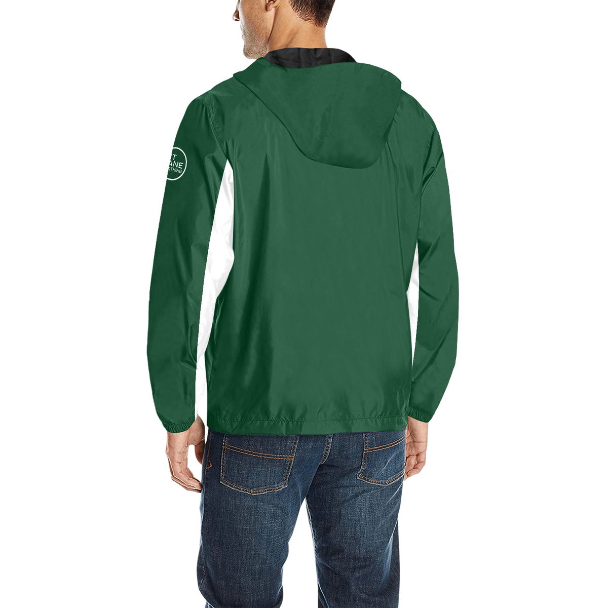 Racing Jacket – Hooded with Quilted Lining – British Racing Green & White | PIT LANE CLOTHING