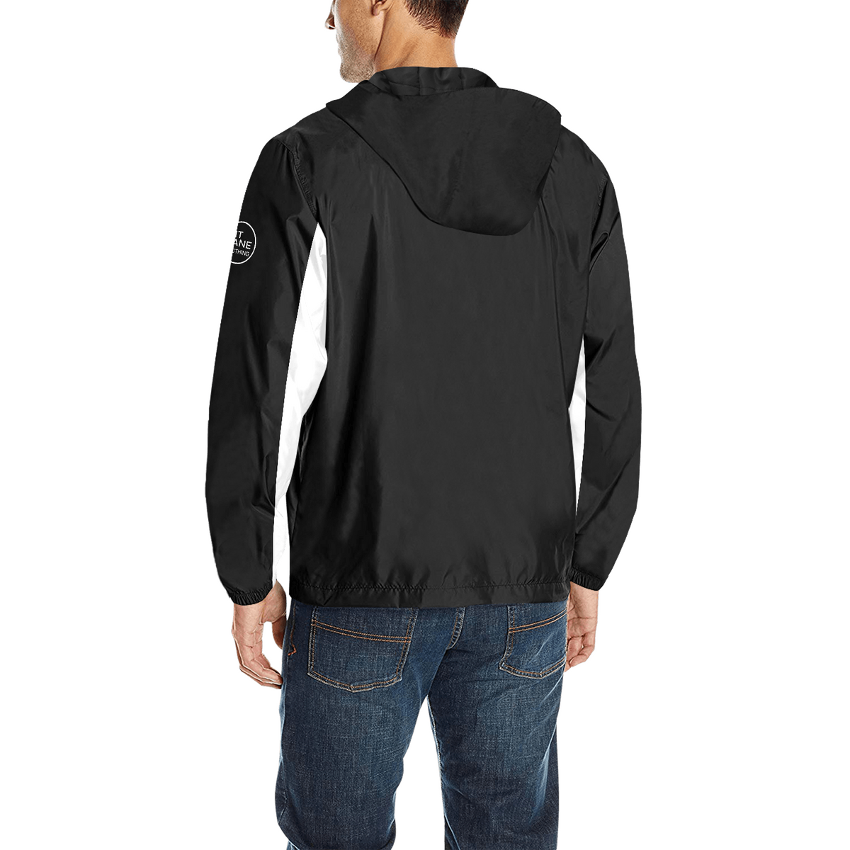 Racing Jacket – Hooded with Quilted Lining – Black & White | PIT LANE CLOTHING