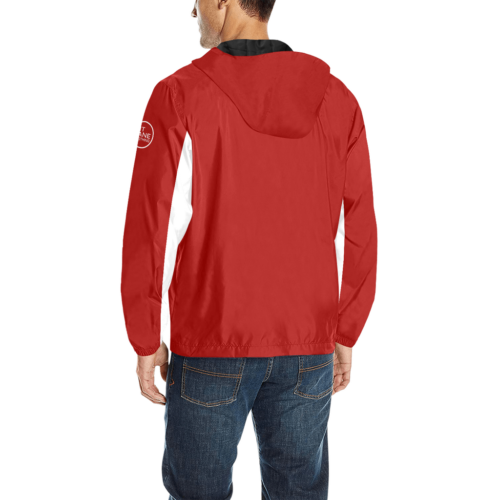 Racing Jacket – Hooded with Quilted Lining – Red & White | PIT LANE CLOTHING