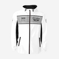 Racing Jacket – Hooded with Quilted Lining – White & Silver | PIT LANE CLOTHING