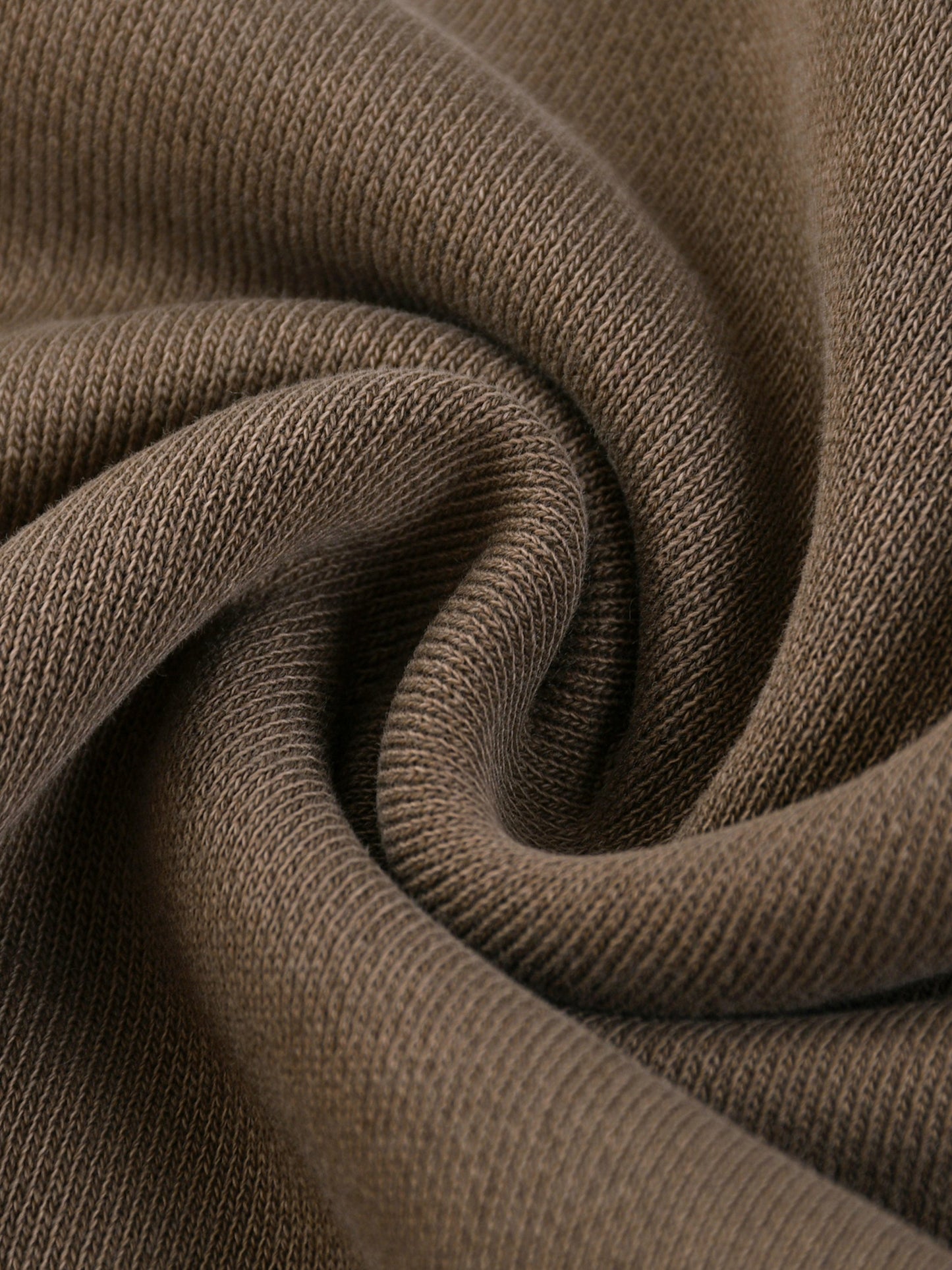 PIT LANE CLOTHING: Snow Washed Tape Raw Edge Hoodie - Brown