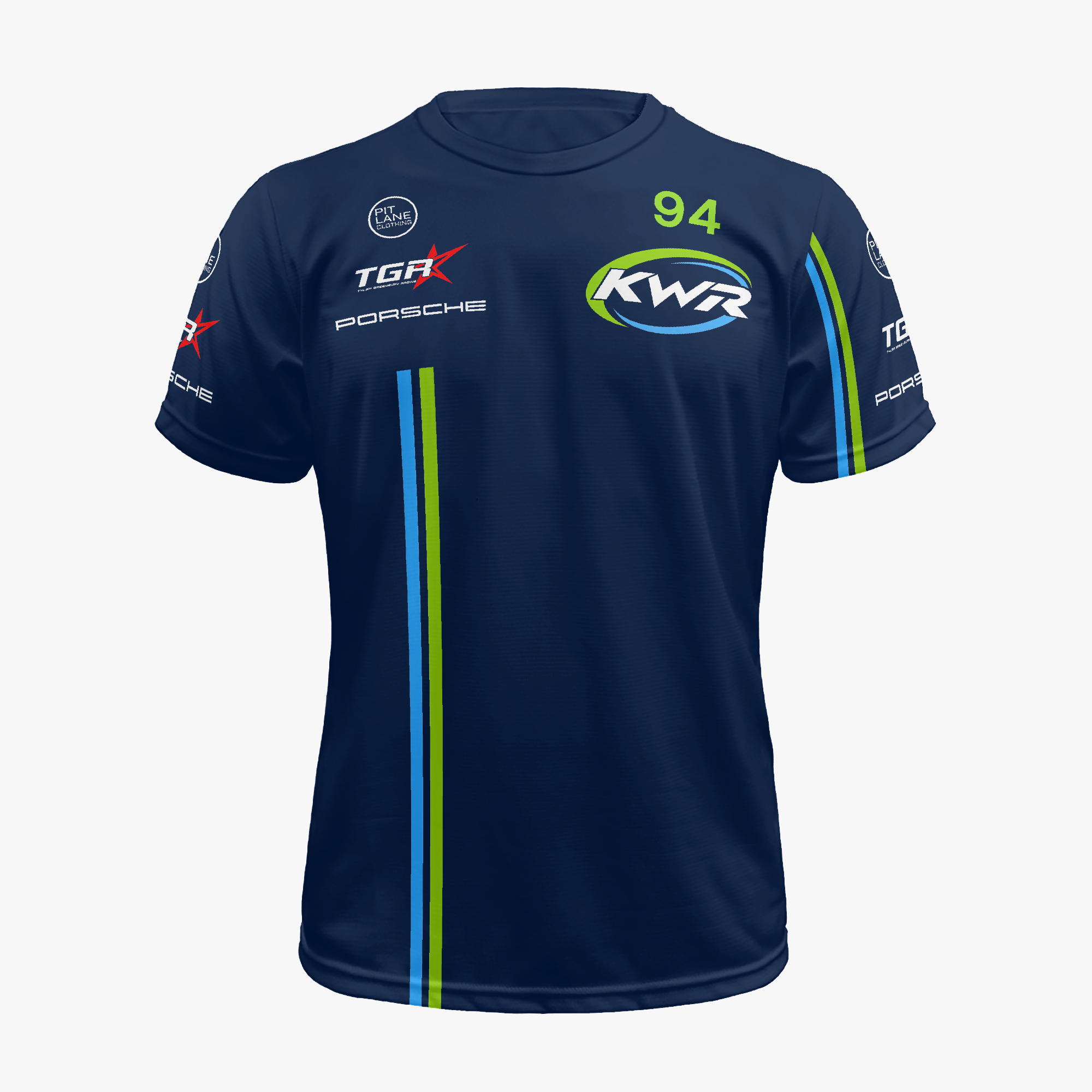 Pit Lane Clothing: KOBI WILLIAMS RACING Activewear T-shirt - Blue