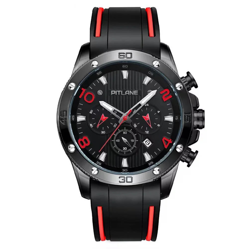 Pit Lane Clothing:  'Victory' stainless steel Chronograph watch