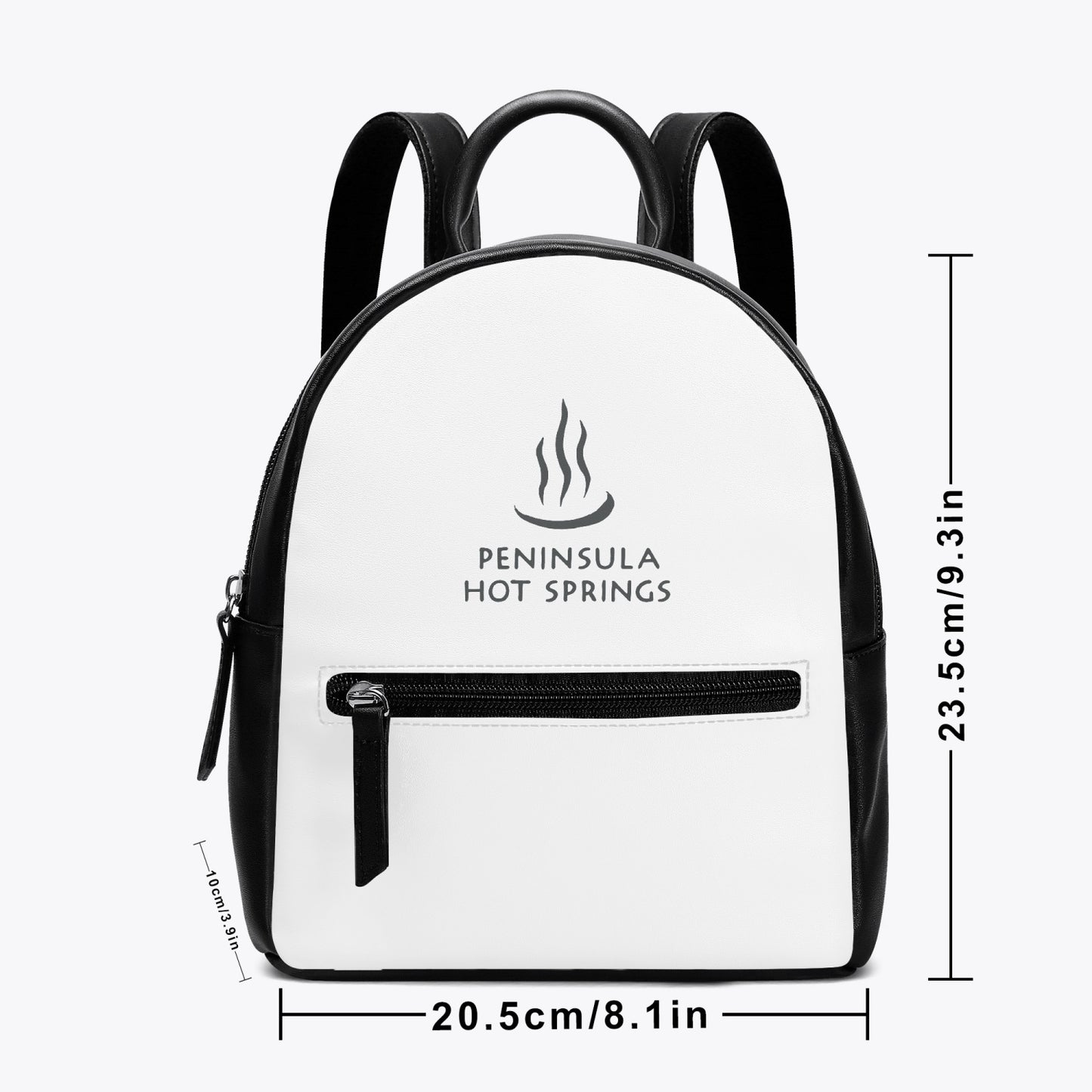 PENINSULAR HOT SPRINGS PU Leather Backpack