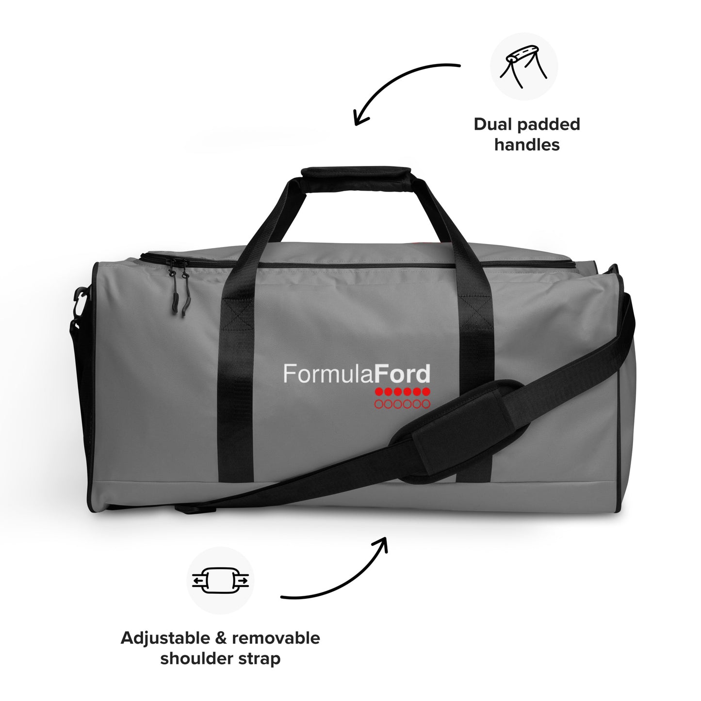 FORMULA FORD Official Waterproof Duffle bag - Large - Titanium