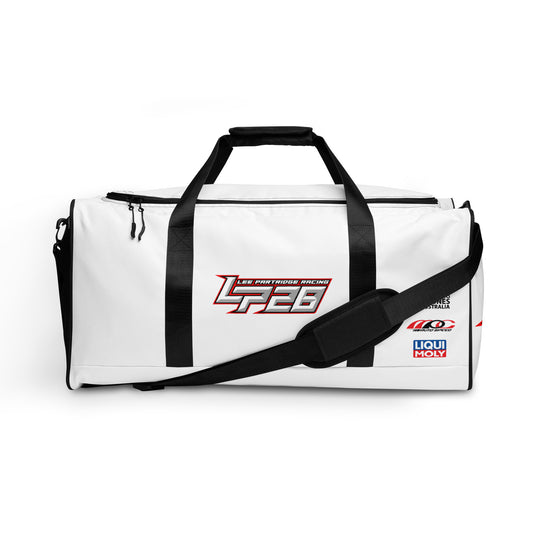 LEE PARTRIDGE RACING Duffle bag - with logos / white