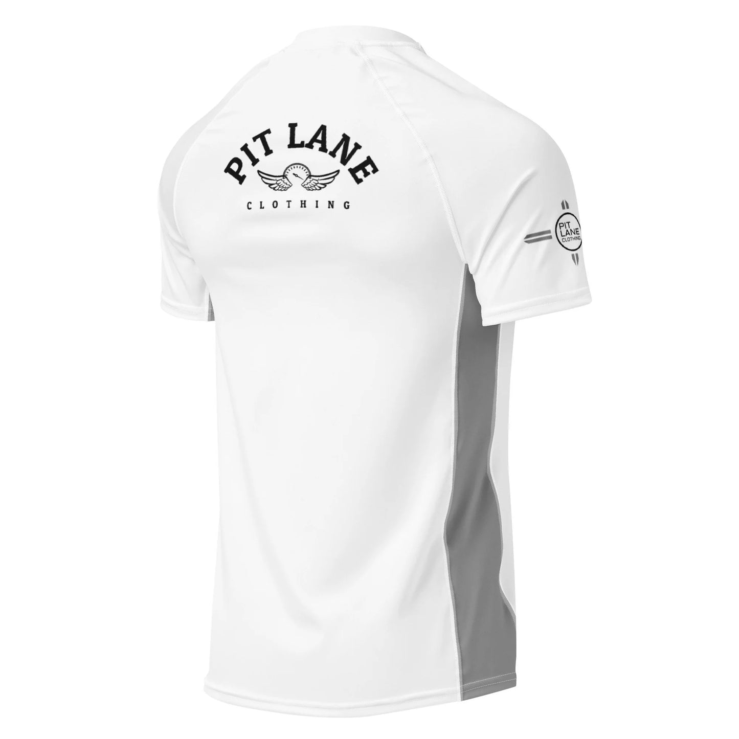Pit Lane Clothing: UPF 50+ protection Performance Active Tee - White