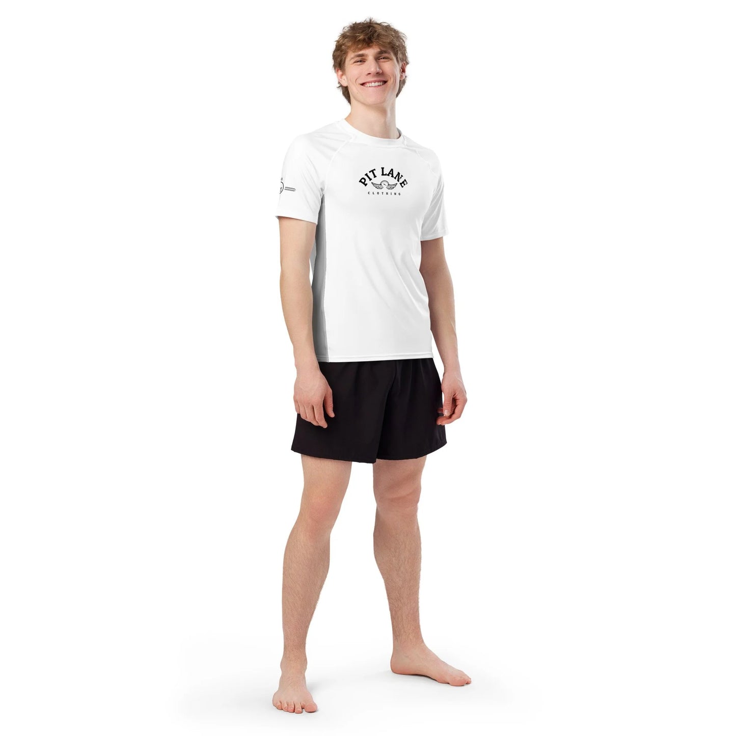 Pit Lane Clothing: UPF 50+ protection Performance Active Tee - White