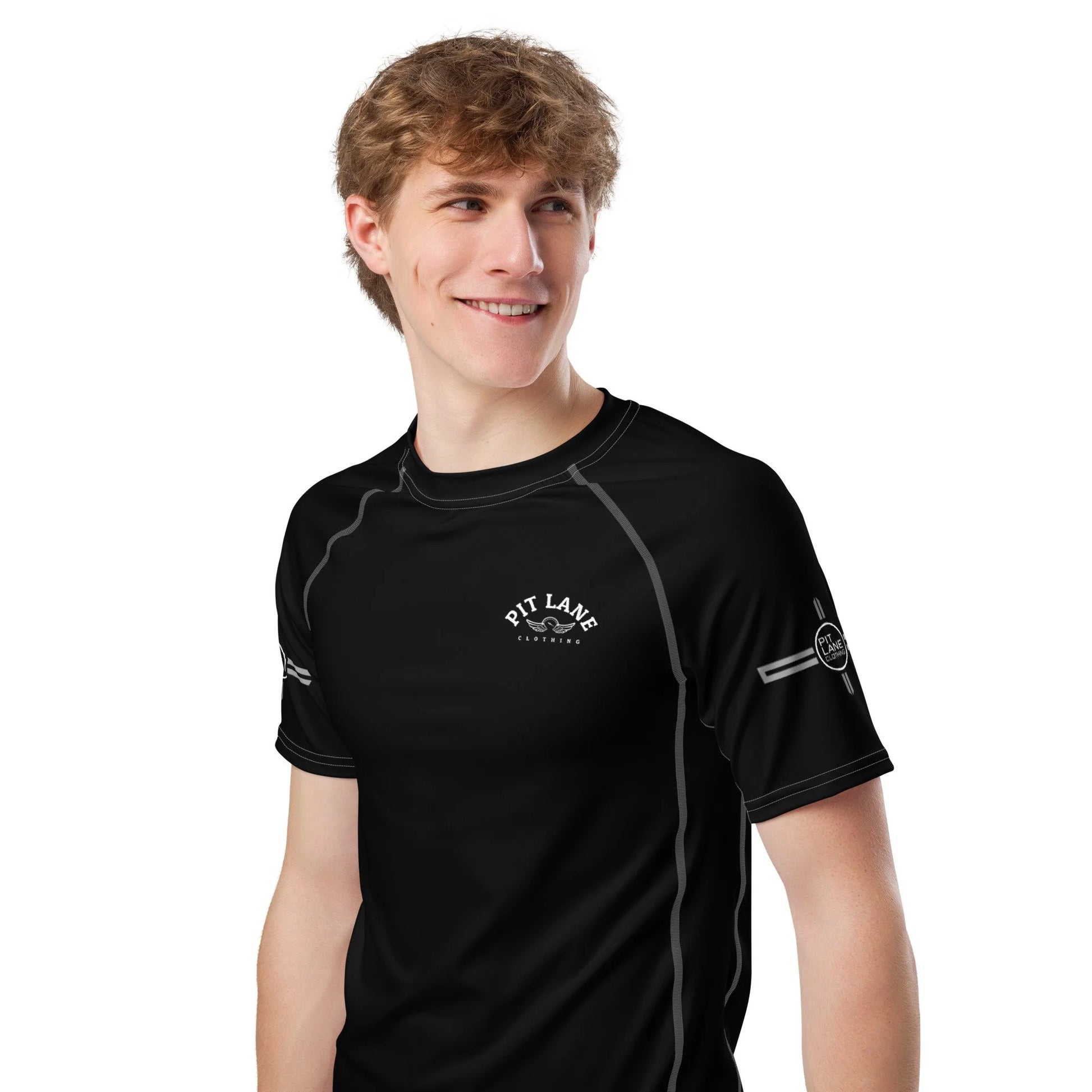 Pit Lane Clothing: UPF 50+ protection Performance Active Tee - carbon