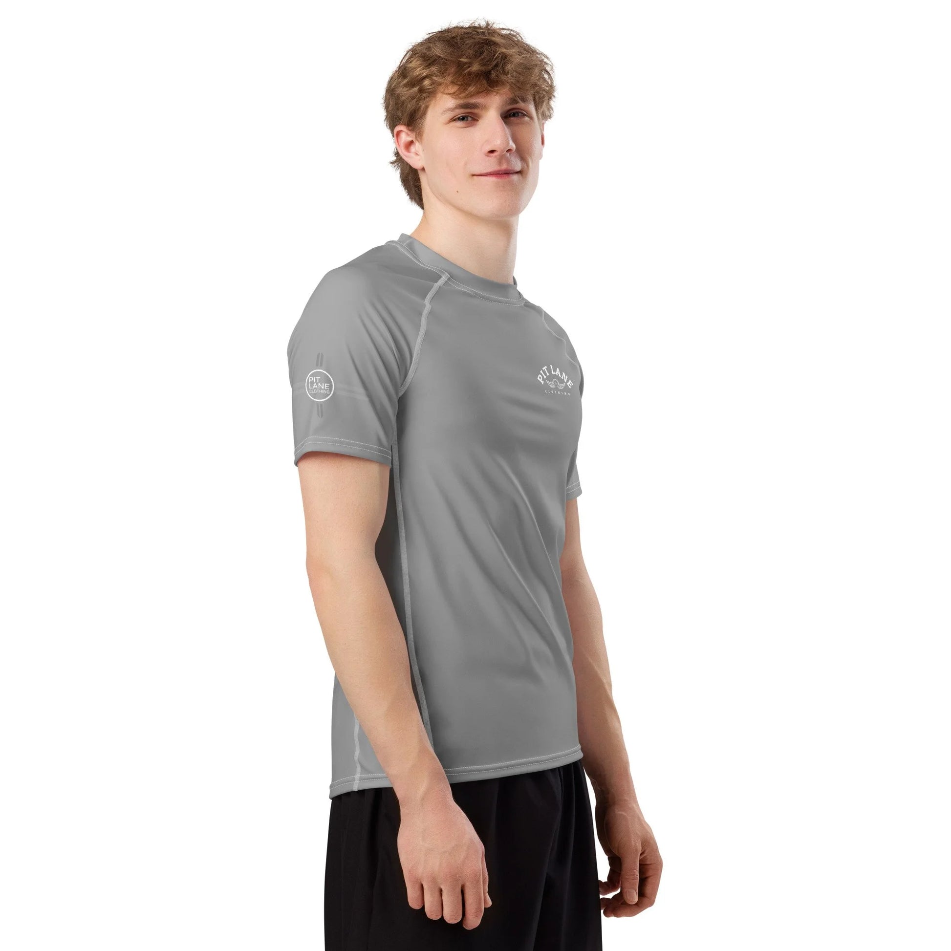 Pit Lane Clothing: UPF 50+ protection Performance Active Tee - Titanium