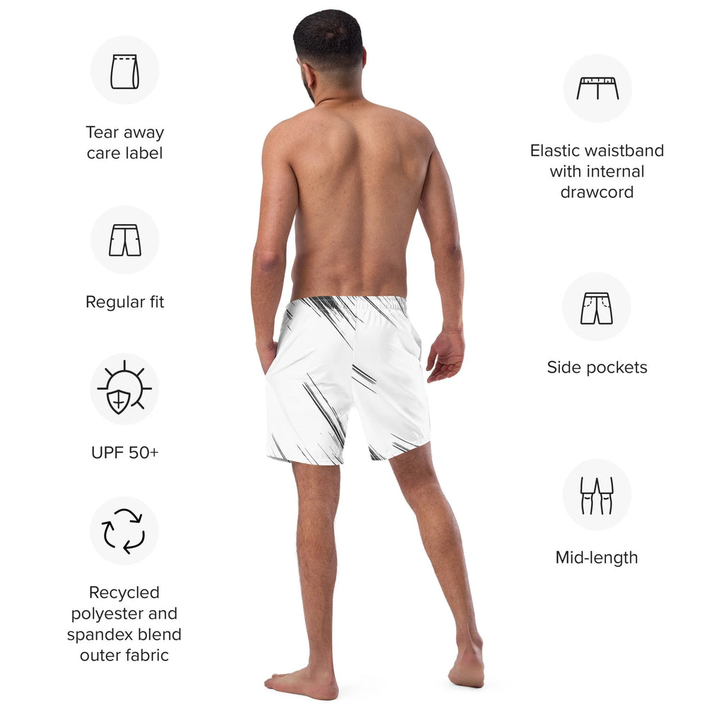 Pit Lane Clothing: European style swim trunks - Tyres