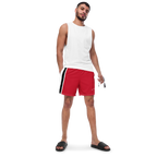 Pit Lane Clothing: European style swim trunks - Red flag
