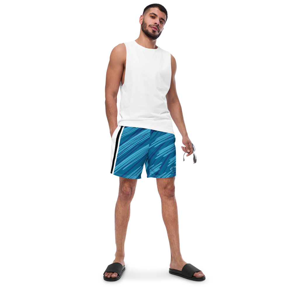 Pit Lane Clothing: European style swim trunks - Marshal Blue