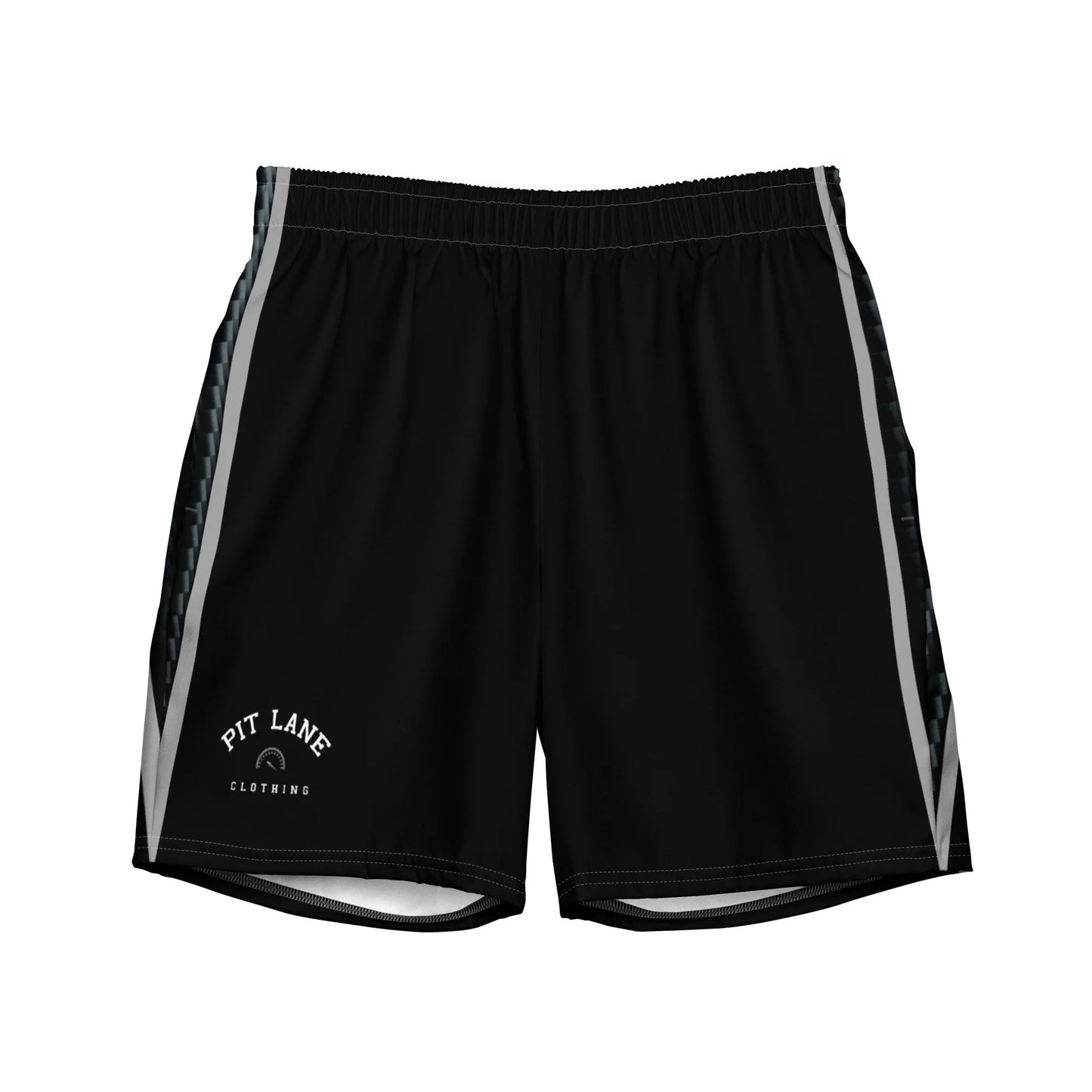 Pit Lane Clothing: European style swim trunks- Carbon fibre /black