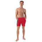 Pit Lane Clothing: European style swim trunks - Red flag