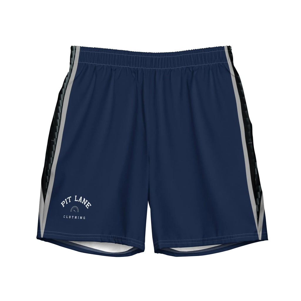 Pit Lane Clothing: European style swim trunks - Carbon fibre / Navy