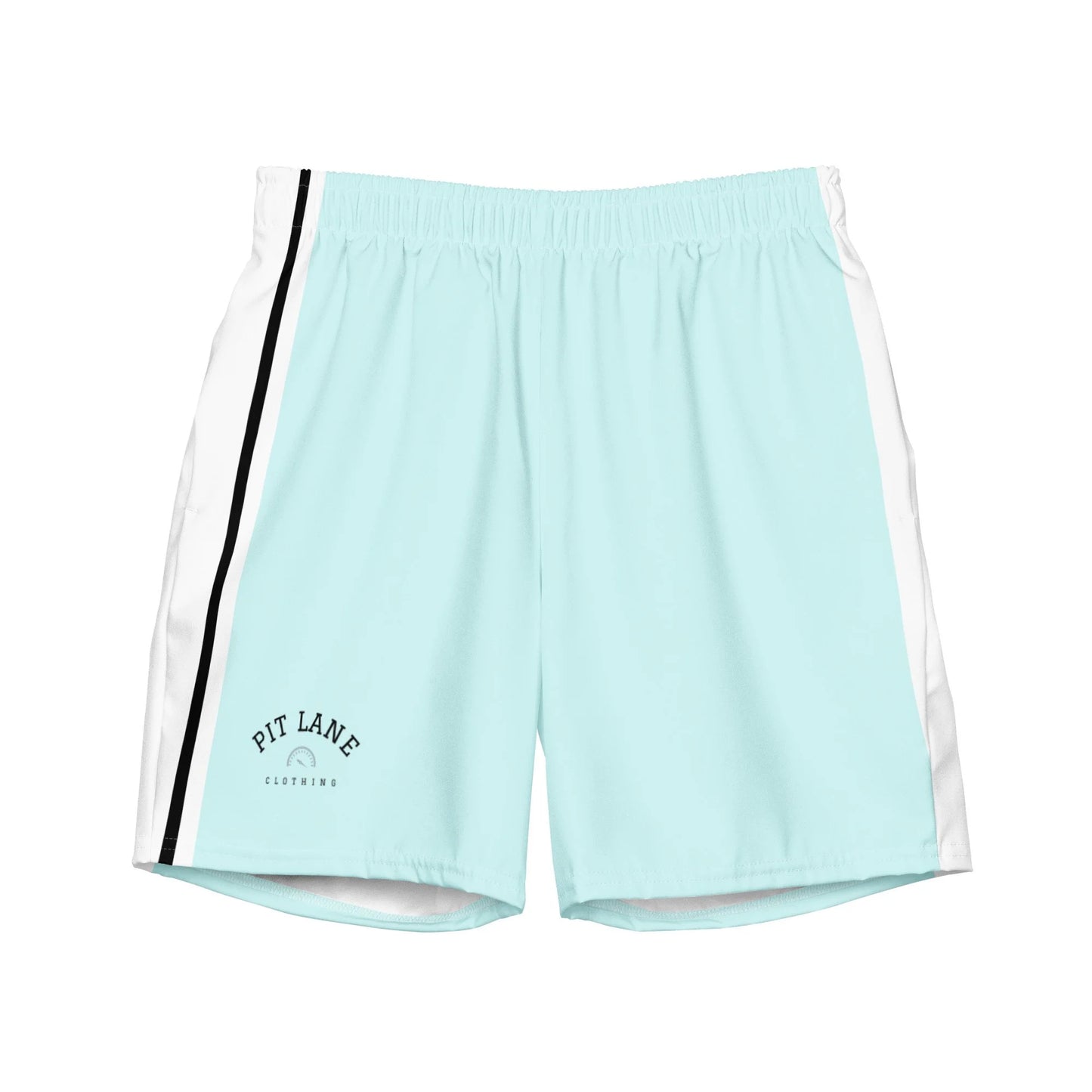 Pit Lane Clothing: European style swim trunks - Carbon fibre / Mint