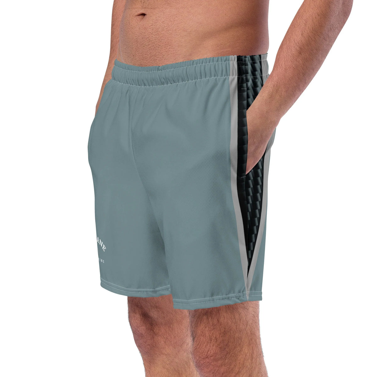 Pit Lane Clothing: European style swim trunks - Carbon fibre / Fuel