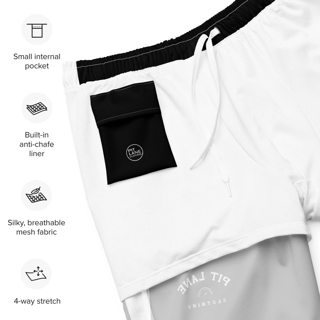 Pit Lane Clothing: European style swim trunks- Carbon fibre /black