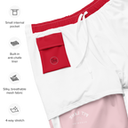 Pit Lane Clothing: European style swim trunks - Red flag