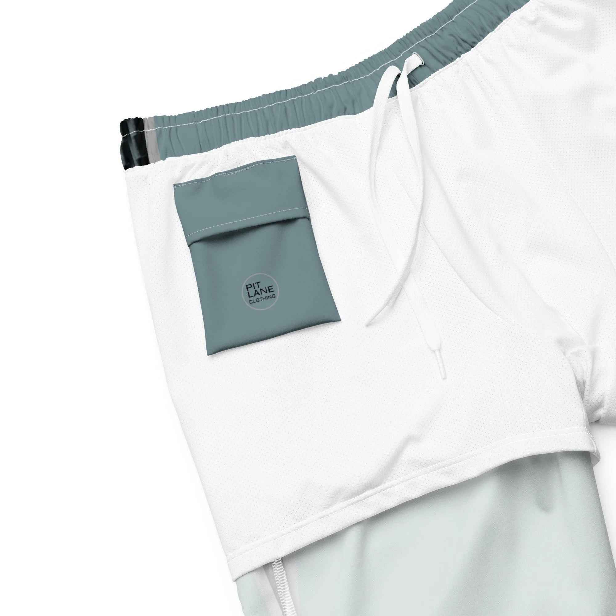 Pit Lane Clothing: European style swim trunks - Carbon fibre / Fuel