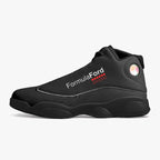 Formula Ford Official 'Shark'  High Top Leather sneakers - Full carbon / black