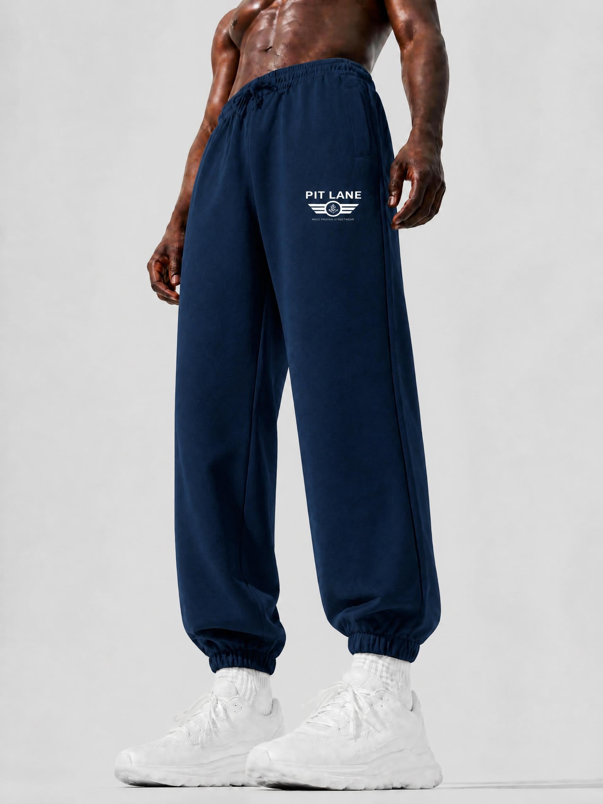 PIT LANE CLOTHING 430GSM Heavyweight Track Pants - Navy Blue