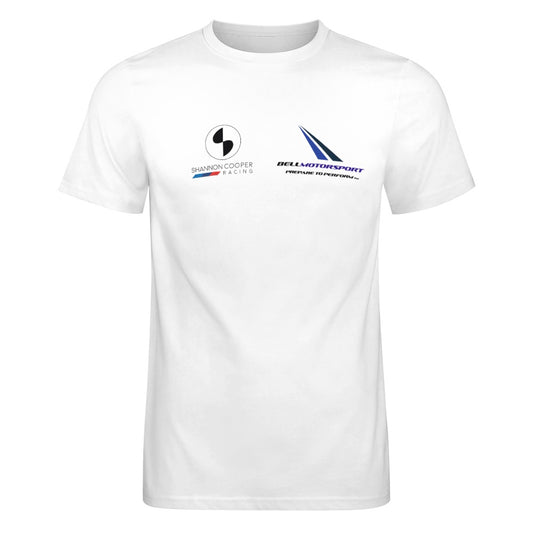 SHANNON COOPER RACING Team partners 100% cotton Tee - white