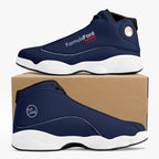 Formula Ford Official 'Shark'  High Top Leather sneakers - Navy Blue / white
