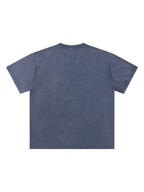 Pit Lane Clothing 245GSM Bamboo Slub Snow Washed T-Shirt - Navy Blue