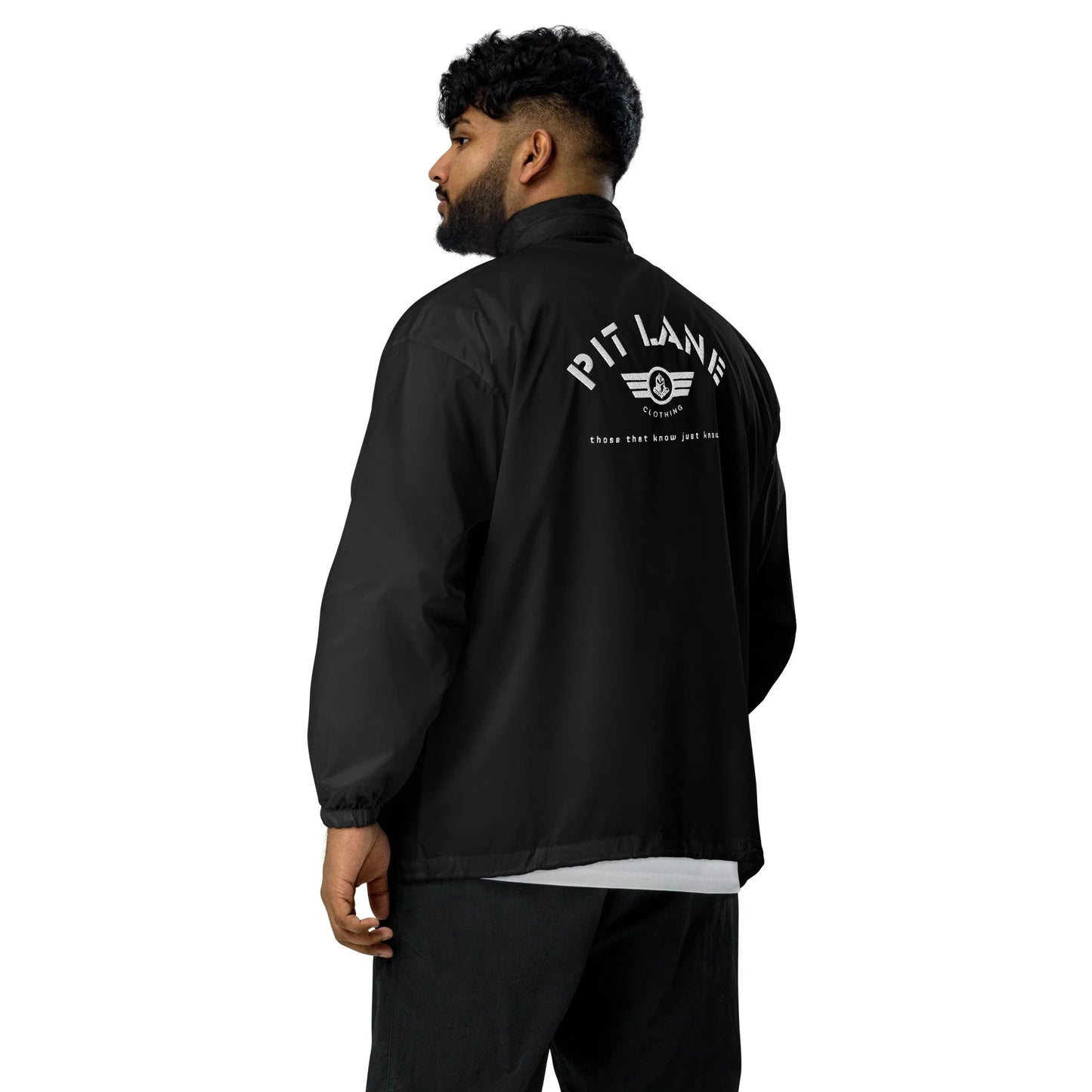 Pit Lane Clothing: Embroidered Waterproof Spray jacket - Carbon