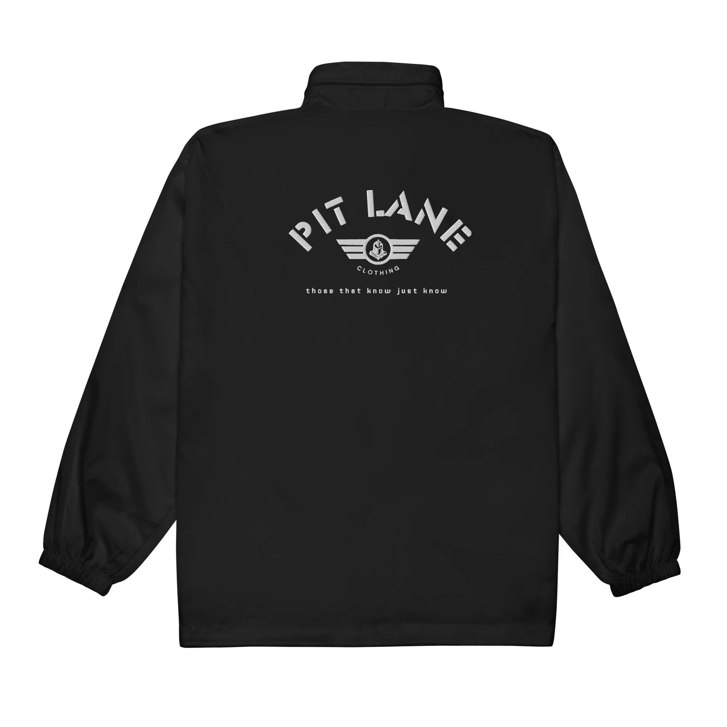 Pit Lane Clothing: Embroidered Waterproof Spray jacket - Carbon