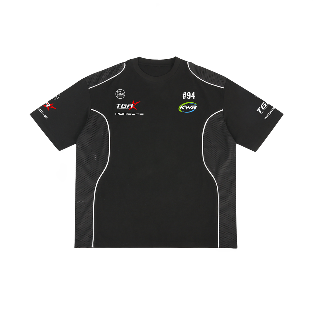 Pit Lane Clothing: KOBI WILLIAMS RACING TYLER GREENBURY ACTIVE Piped TEE - Black