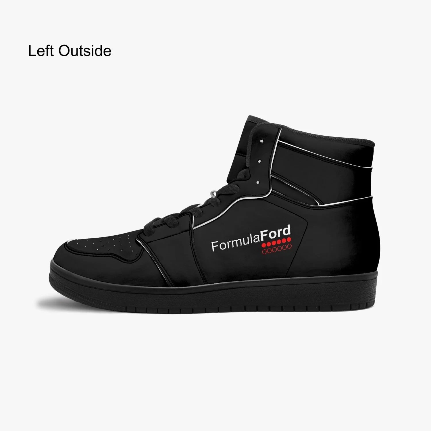 Formula Ford Official - 'Stealth' High Top leather sneakers - Full carbon