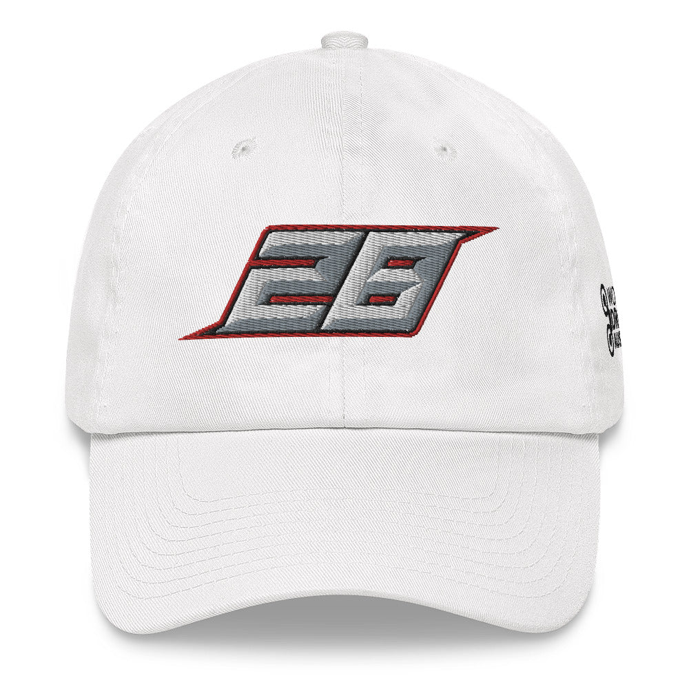 LEE PARTRIDGE RACING Embroidered Structured Twill Cap - white