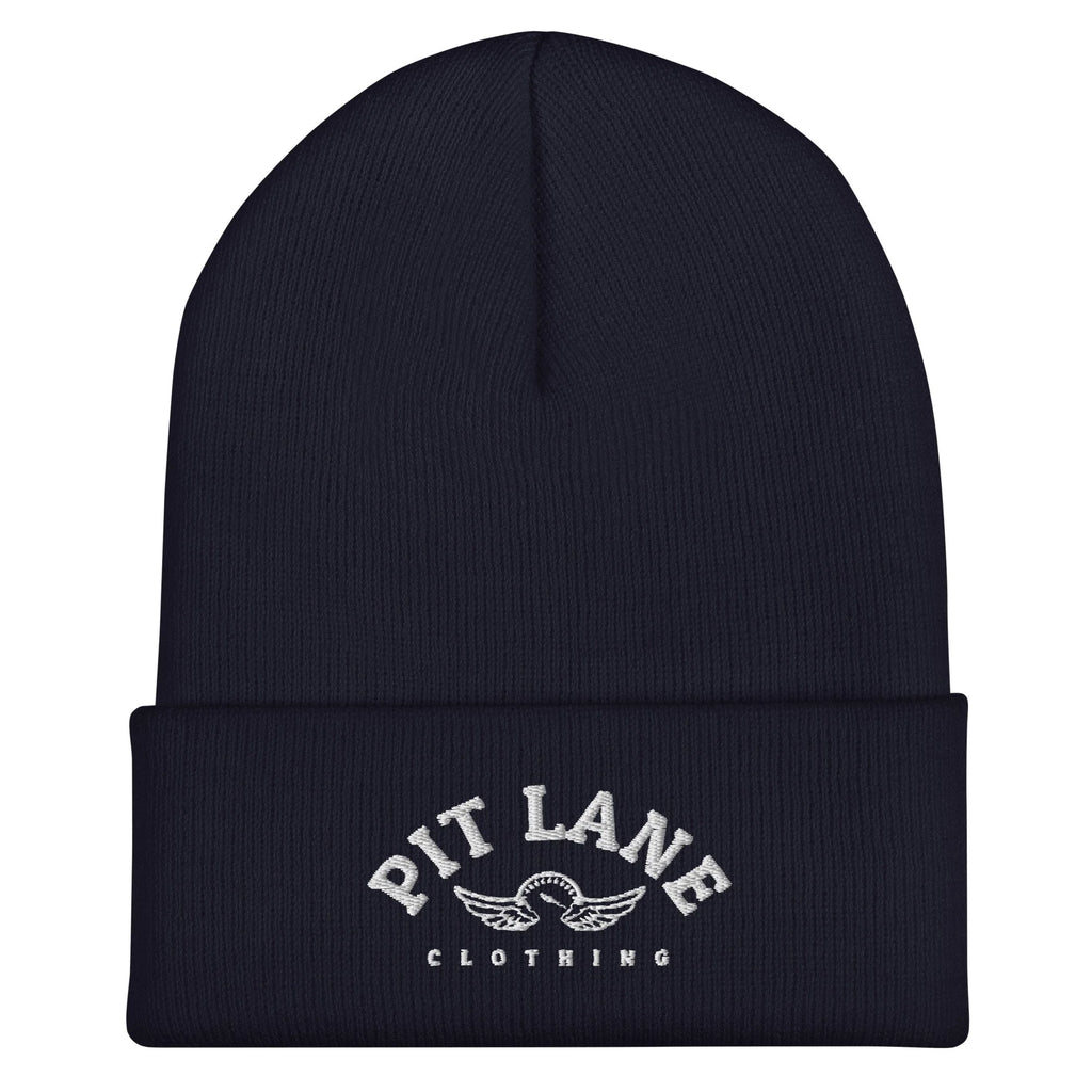 Pit Lane Clothing: Embroidered High Performance Cuffed Beanie - Assorted colours available