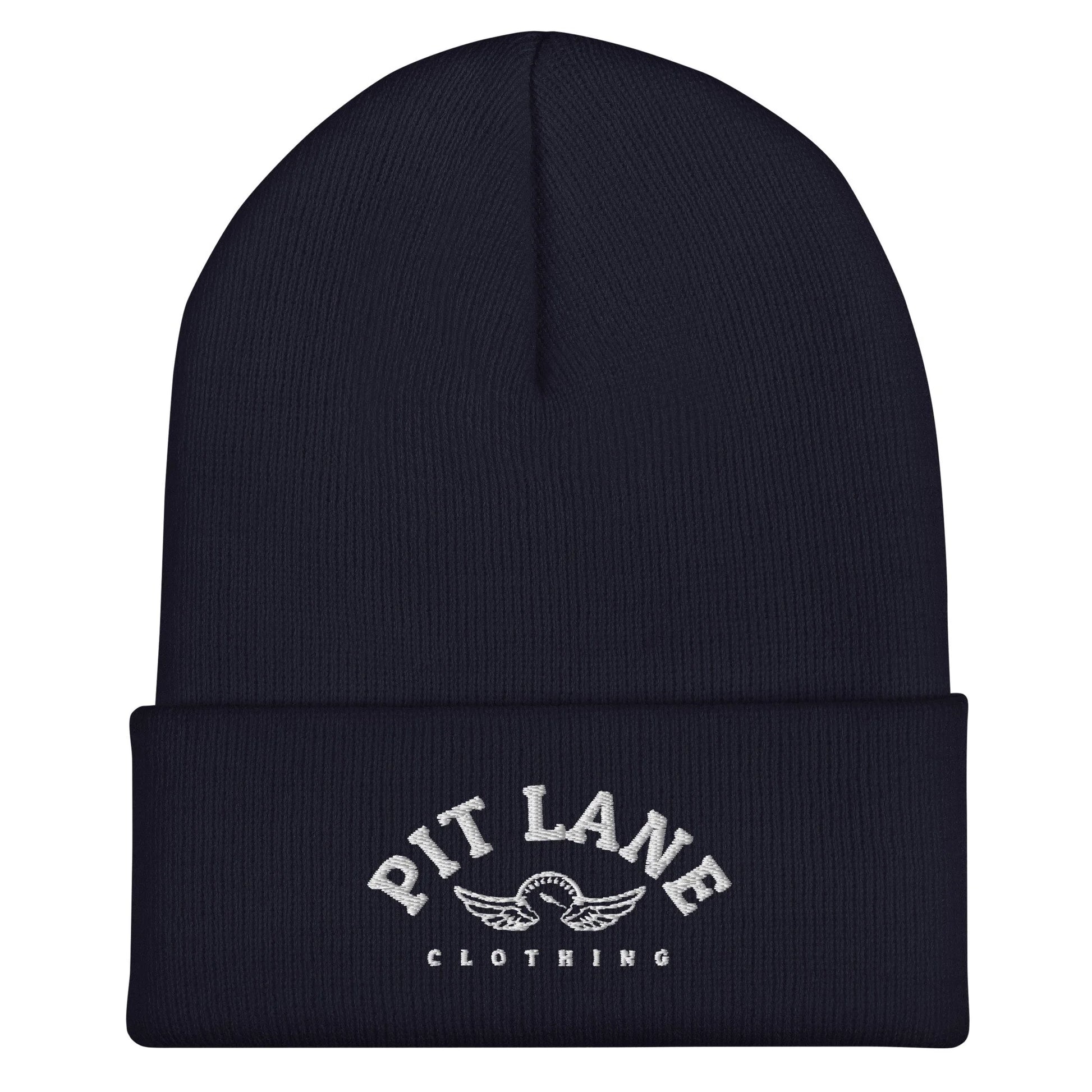 Pit Lane Clothing: Embroidered High Performance Cuffed Beanie - Assorted colours available