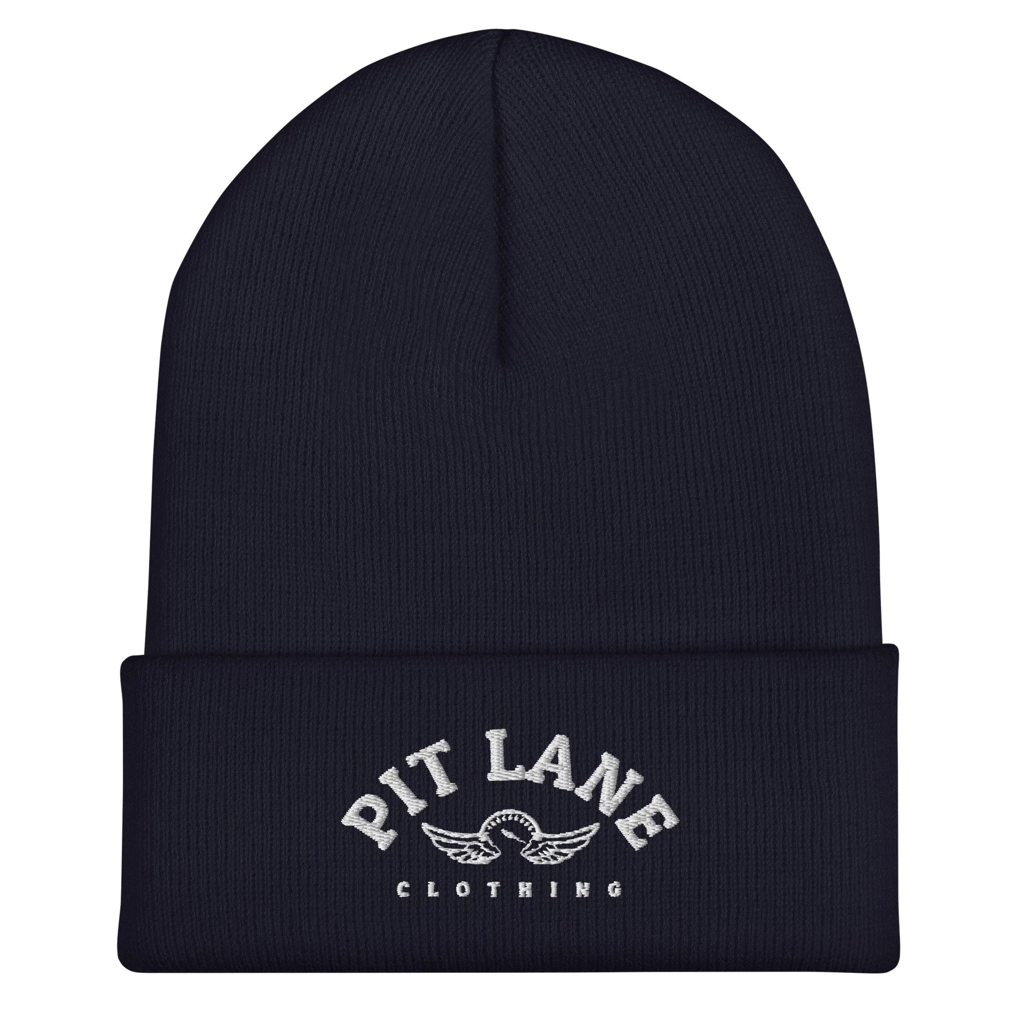 Pit Lane Clothing: Embroidered High Performance Cuffed Beanie - Assorted colours available
